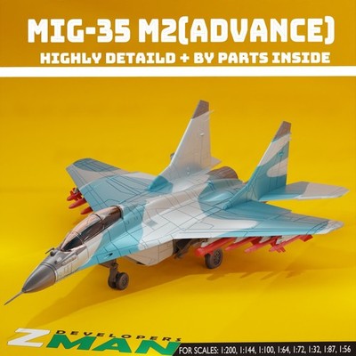 3d printed Mikoyan MiG-35 (M2) V1 plane aircraft jet fighter