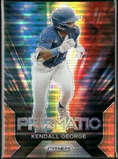 2024 Panini Prizm #24 Kendall George Prizmatic Orange Pulsar /399