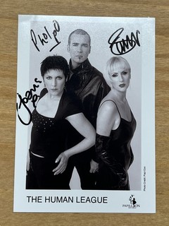 Hand Signed 5x7 Promo Photo The Human League