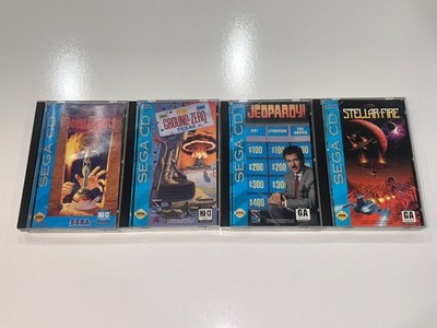 4 Sega CD Games (Double Switch, Ground Zero, Jeopardy, Stellar-Fire) Lot 3