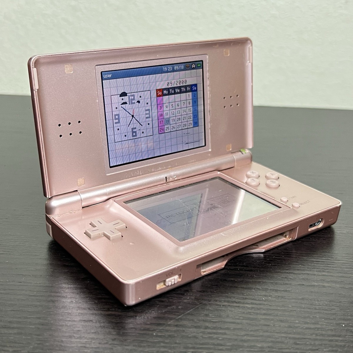 Nintendo DS Lite Metallic Rose Gold Pink Console Tested Need