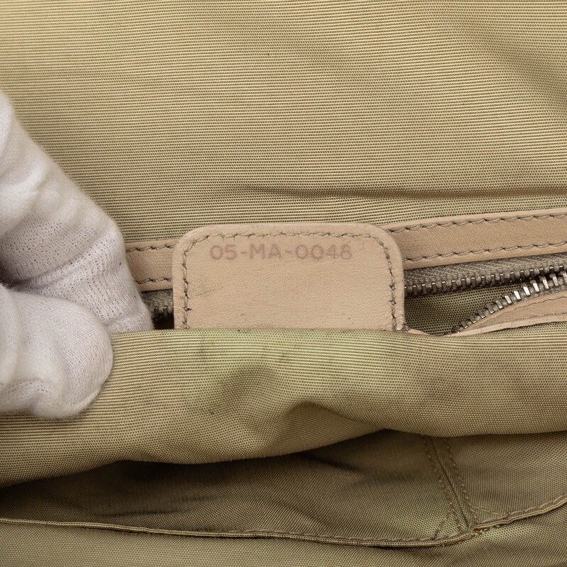 Dior Karenina Handbag Leather Beige Women's Used Authentic thumbnail 7