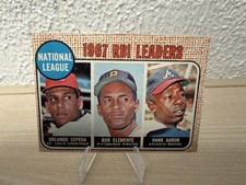 1968 Topps - League Leaders Roberto Clemente, Hank Aaron, Orlando Cepeda #3 