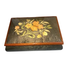 Marino Inlaid Wood Made In Sorrento Italy Music Box - Funiculi
