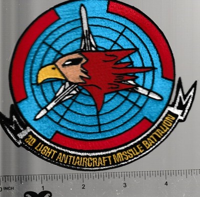 3rd Light Anti-Aircraft Missile (LAAM) Battalion 1990 design jacket patch