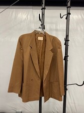 Vintage Pendleton Virgin Wool Blazer - Camel Tan - Size 16 - Made in USA