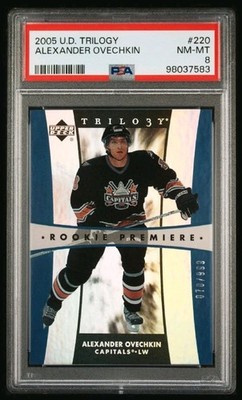 Alexander OVECHKIN 2005-06 TRILOGY ROOKIE PREMIERES RC #220  70/999 - PSA 8 🔥