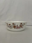 Vintage 1970s Pyrex England Casserole Dish Country Autumn 9.5" No Lid