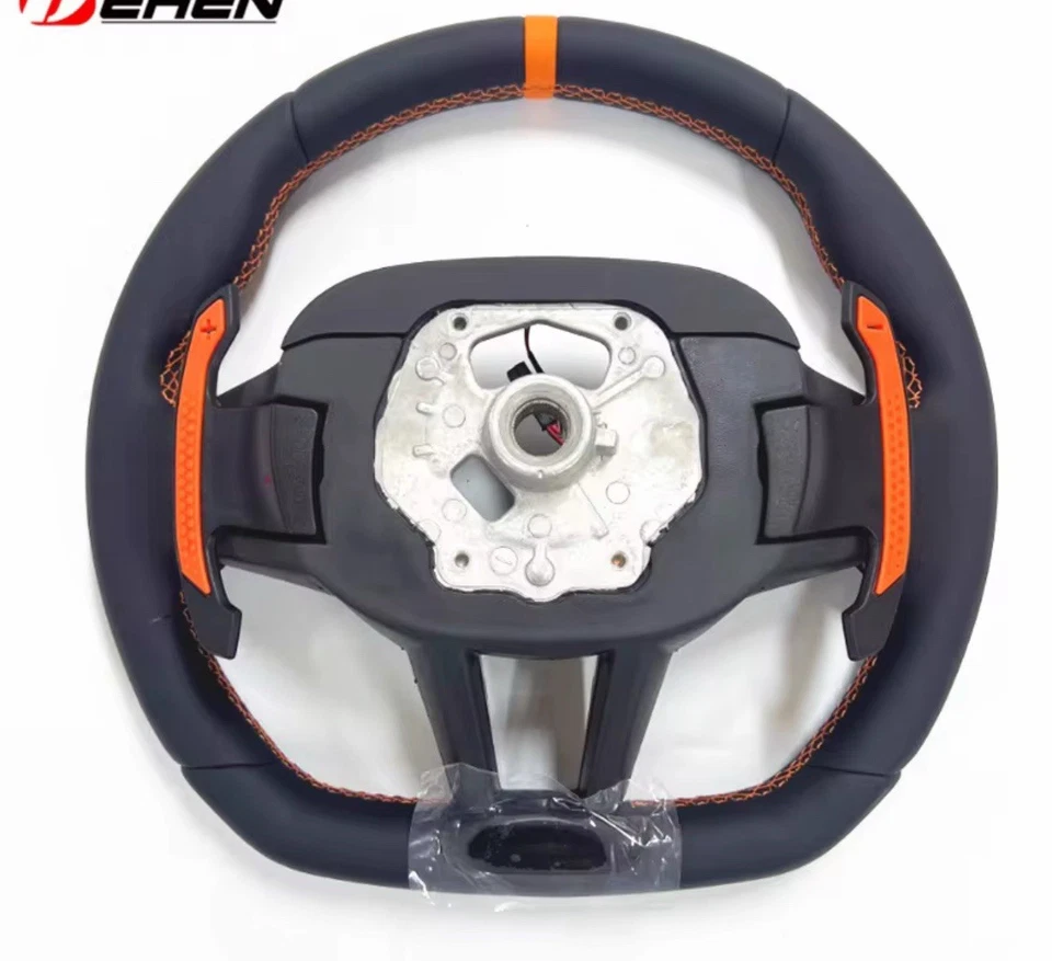 Rueda carbono naranja para BMW M2 M3 M4 G80-87 2019-25 cuero actualización edición 2025 Foto 3 de 4