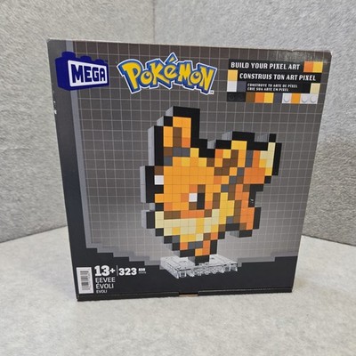 MEGA Pokemon Eevee 323 Piece Building Set Containing 1 Pixelated Retro Figure