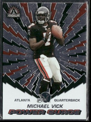 2002 Pacific Adrenaline Power Surge Michael Vick #1 Atlanta Falcons