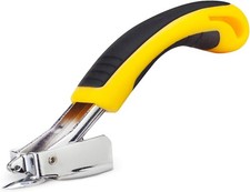 Staple Remover, Puller Tool with Ergonomic Handle, Upholstery Yellow