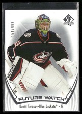 2021-22 SP Authentic Daniil Tarasov Future Watch RC /999 #197 Blue Jackets