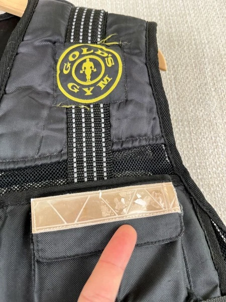 Chaleco de ejercicio de entrenamiento ponderado Golds Gym (SIN PESAS, SOLO CHALECO) culturismo Foto 4 de 4