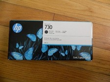 2028 Genuine HP 730 Matte Blackl Cartridge P2V71A DesignJet T1600 T1700 T2600 NE
