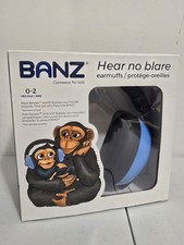 Baby Banz EM009 Plastic Hearing Protection Earmuffs for Infants - Blue