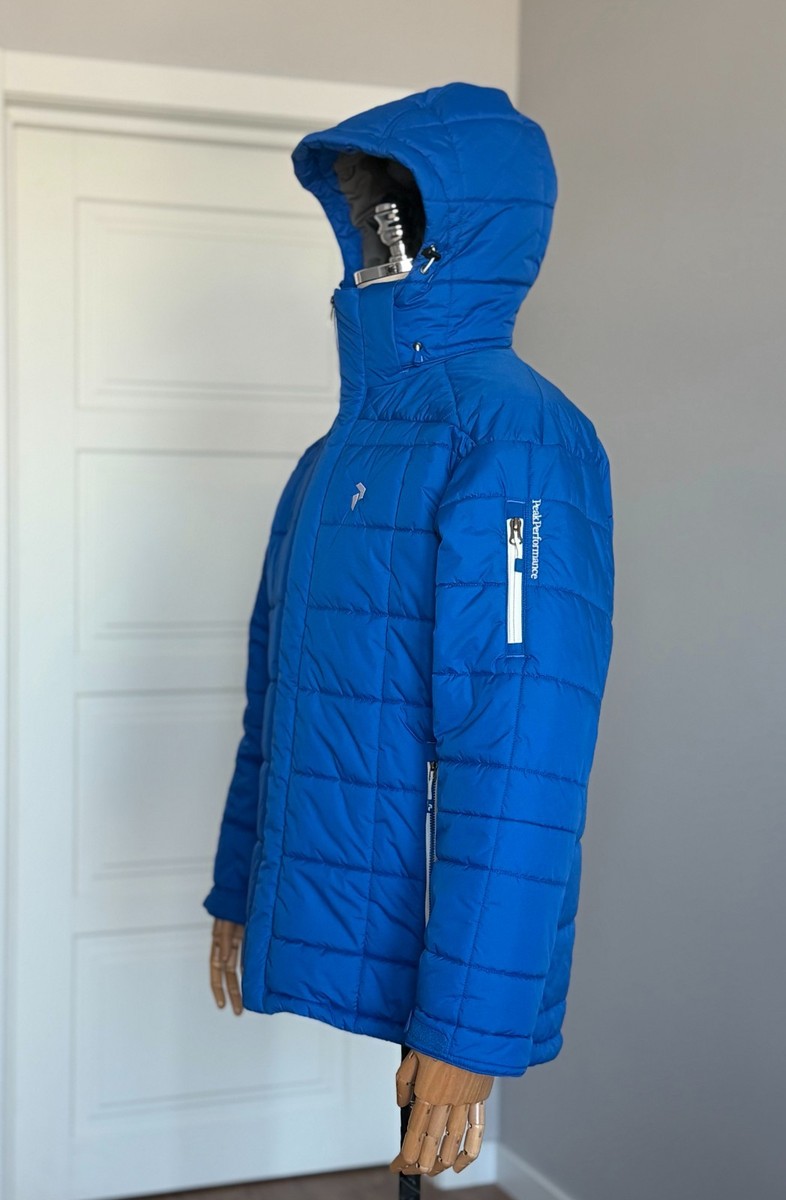 Peak Performance 青　スキー、スノーボードウエア PEAK PERFORMANCE Osaka J Thermo Cool Men's Hooded Ski Jacket Size