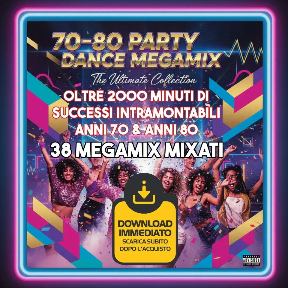 70's 80's PARTY DANCE MEGAMIX Collection MP3 DOWNLOAD , solo SUCCESSI DANCE