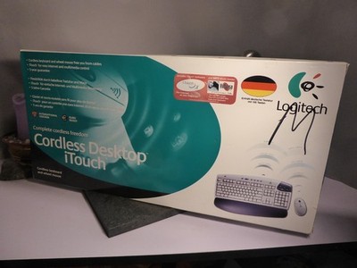 Logitech Cordless Desktop iTouch | Tastatur & Maus Set | OVP | Retro Vintage