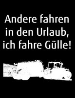 Notizbuch A5, 120 Seiten, GüLle Urlaub, Hardcover, Geschenkidee, Schwarz