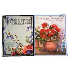 Decorative Painting Instruction Book Lot Schewee Floral Folk Art Oil Acrylic Vtg