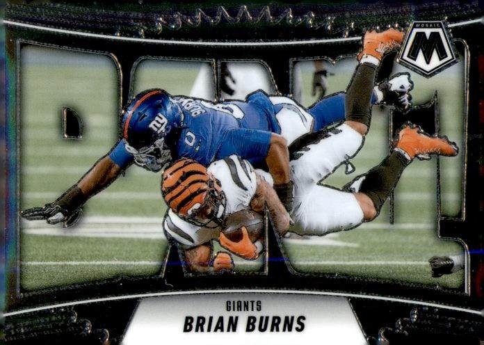 2025 Panini Mosaic Bang! #7 Brian Burns New York Giants Football Card