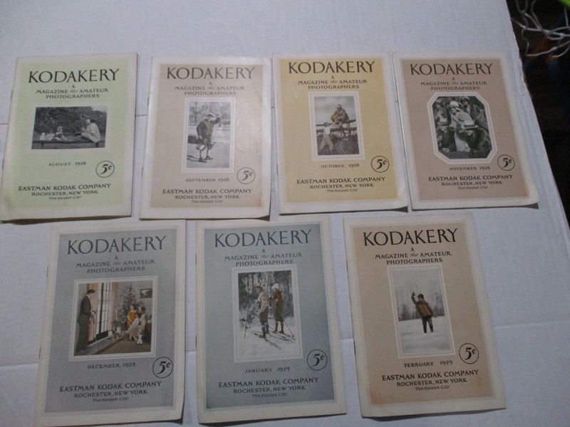7  1928 1929  Kodakery  Official Kodak magazines Aug 1928 to Feb 1929 Like New