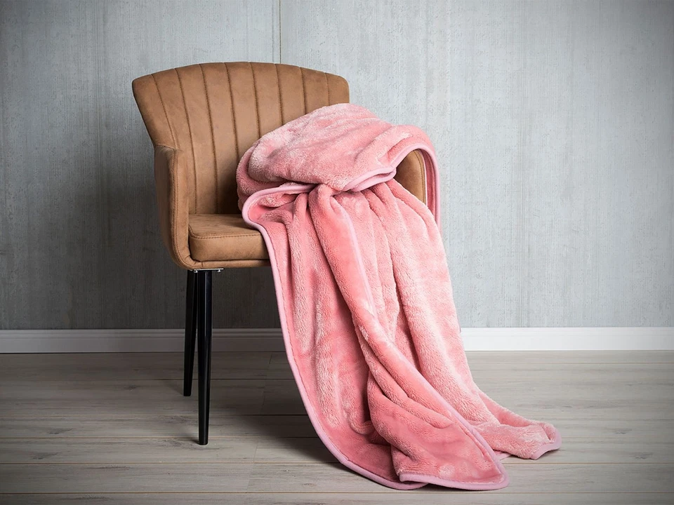 Gözze Premium Cashmere-Feeling Decke (altrosa, 220 x 240 cm) - B-Ware neuwertig - Bild 3 von 4