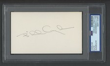 Billy Cunningham- Index Card Autograph - PSA Tallboy Holder - 85738091