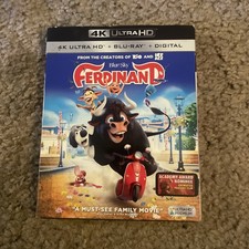 Ferdinand (4K Ultra HD + Blu-ray, 2017) 2 Disc Set! W/Slipcover! VG!