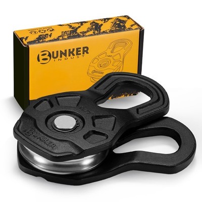 BUNKER INDUST 10T Winch Snatch Block, 22,000 lbs Towing Pulley Blocks for Syn...