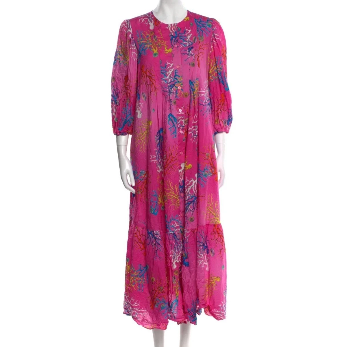navy blue dress for baby girl Cynthia Rowley Cotton Floral Dresses for Women for sale main image 0