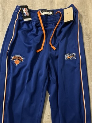 Nike New York Knicks City NYC Team Issue Button Warmup Pants Mens Size Large L