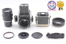 Near MINT Zenza Bronica S2 w/ NIKKOR-P 75mm f/2.8 Zenzanon 150mm f/3.5 JAPAN