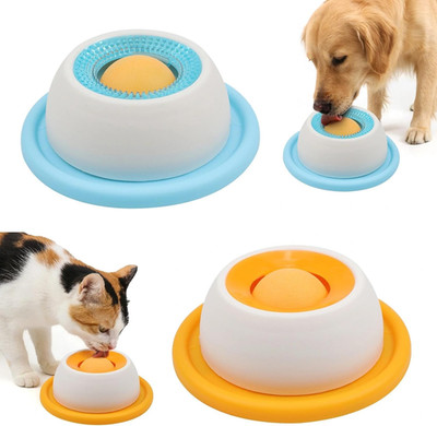 Hundespielzeug Schleckball Futterspender für Hunde und Katzen, Langzeit Beschäft