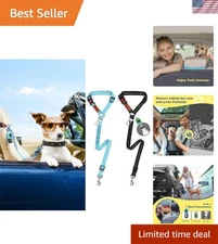 Durable Nylon Dog Car Seat Belt & Harness - Adjustable for Small to Large Dogs