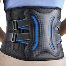 Back Brace for Lower Back Men Women, 5-Stays Lumbar Support Belt, XL