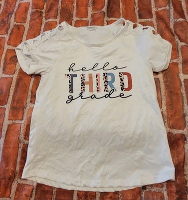 Boutique Hello Third 3rd Grade Back To School Sz 3xl ( 7/8 Imo) 7 8 Shirt