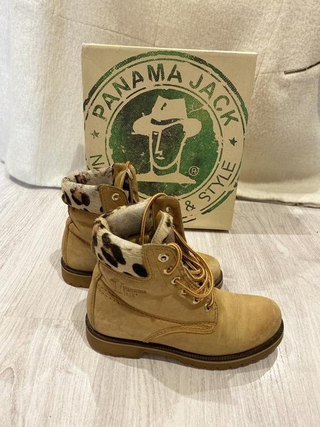Women Panama Jack Boots Yellow Leather 36
