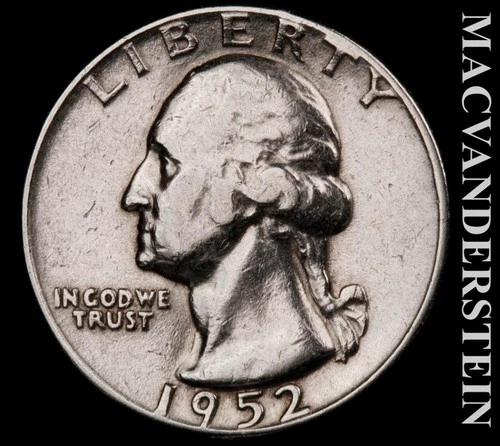 1952-P Washington Quarter — photo from another recent sale