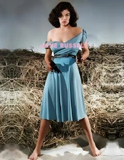 JANE RUSSELL #34 BEAUTIFUL COLORIZED  PHOTO 11 X 8.5 SHIPS FREE