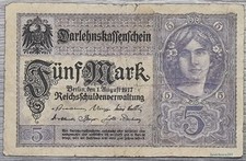 5 Mark 1917 from Germany # V 12382213