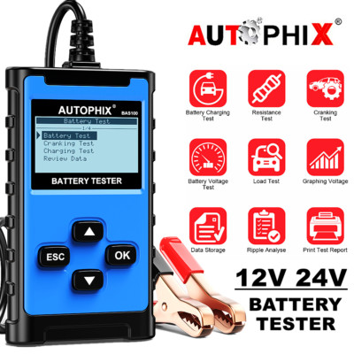 BAS100 Auto 12V Batterietester Digital PKW OBD KFZ Diagnosegerät Akku Testgerät