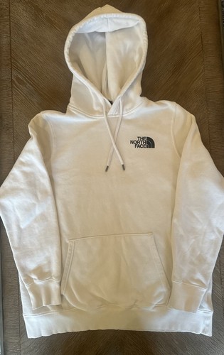 The North Face White Hoodie Pullover "Never Stop Exploring" Logo Women's Large - Picture 3 of 6