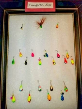 Beautifully Painted High Quality Tungsten Teardrop Ice Fishing Jigs: 3mm 4mm 5mm