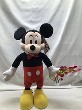 Disney Gemmy Plush Mickey Mouse Valentines Day Heart Porch Door Greeter 23" NWT