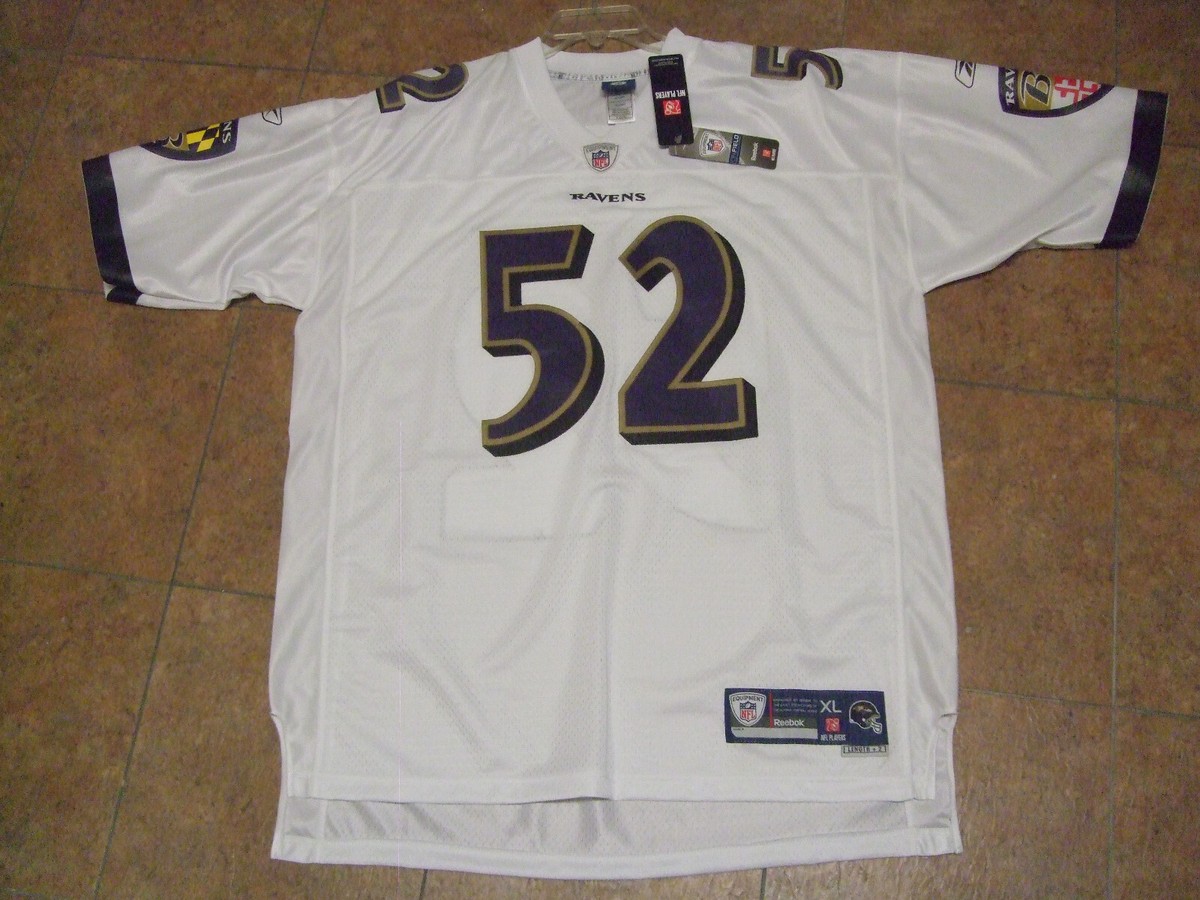 AUTHENTIC RAY LEWIS REEBOK STITCHED ONFIELD BALTIMORE RAVENS