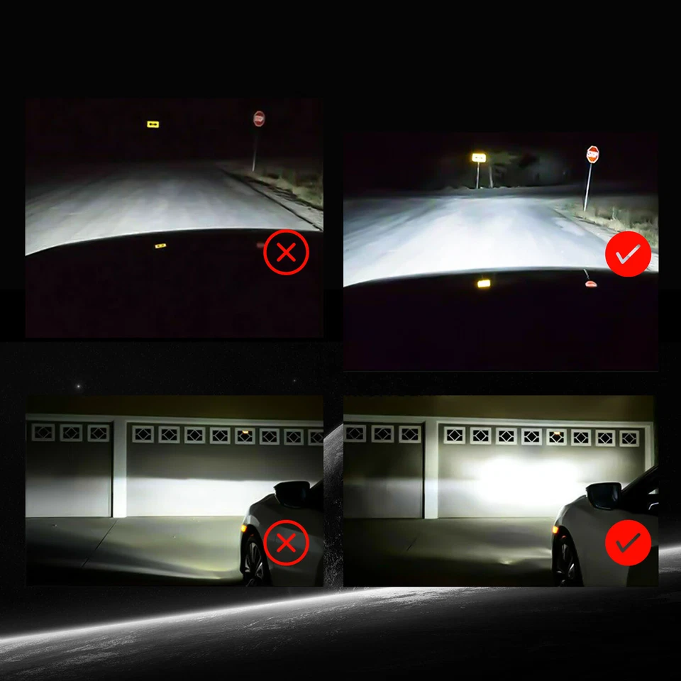 High Power LED Headlight H6M Bulbs For Honda TRX 450R 2005-2006-2007-2008-2009 - Image 2 of 4