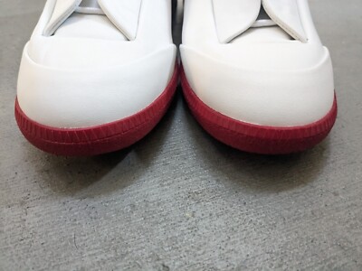 マルジェラ　フューチャーハイ42 ホワイト　レッド Maison Margiela Future White Red Men 9 42 Leather High Top