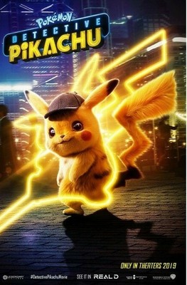 22x34 ONE SHEET POSTER DETECTIVE PIKACHU POKEMON MOVIE 17533